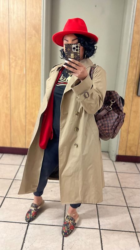 Copy My OOTD! Trench Coat and Loafers Outfit Inspo


fur loafers, fur mules, long trench coat, tan jacket, graphic tee outfit, fedora, red hat, leather leggings

#LTKstyletip #LTKitbag #LTKshoecrush