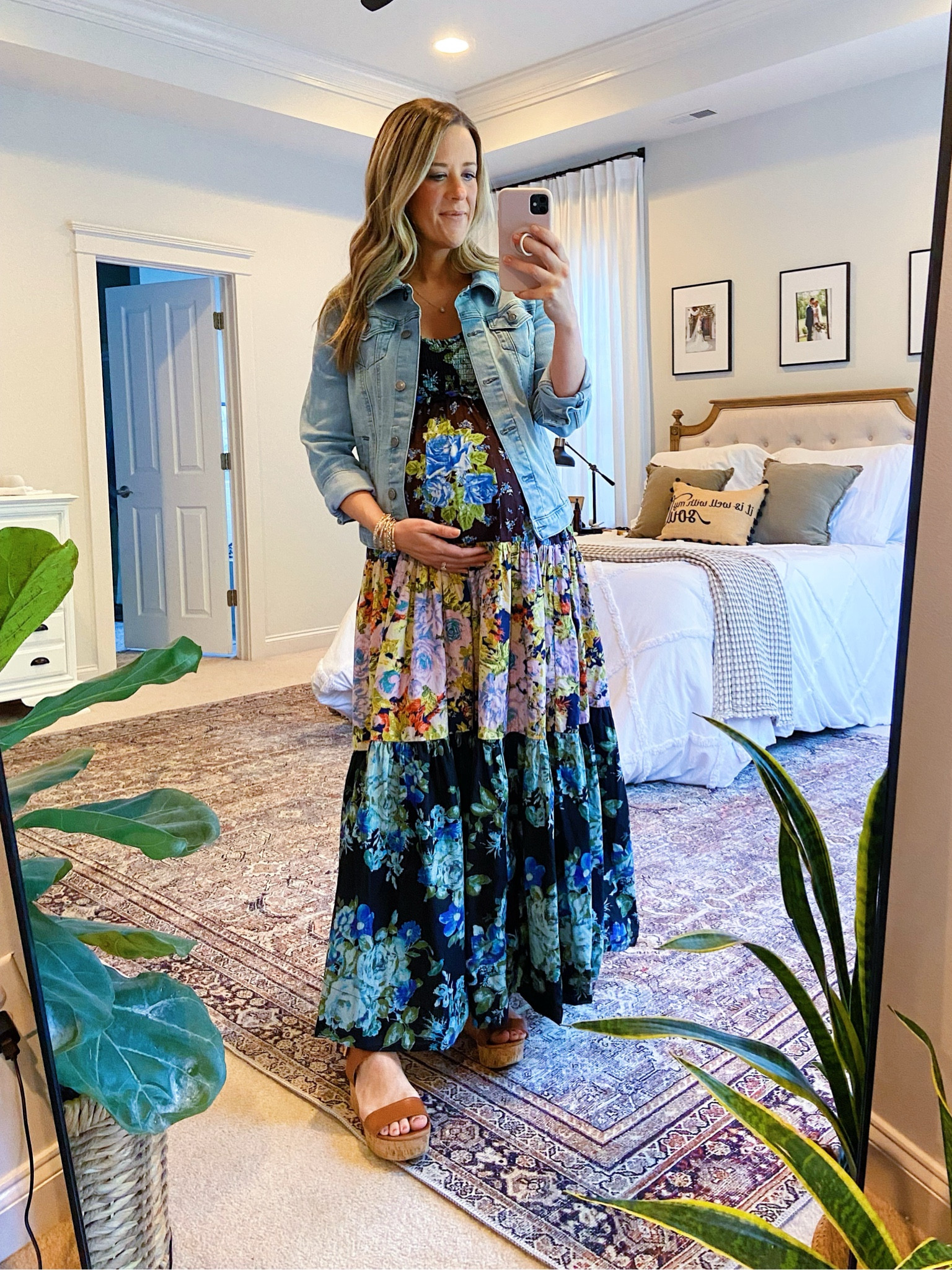 How beautiful is this dress? Not maternity but bump friendly. This one is Free People and I’m wearing an XS at 33 weeks pregnant. It runs TTS. 

Where I would Wear It:
- Work
- Date Night
- Babymoon
- Baby Shower
- Newborn Photos
- Fall Wedding

#bumpfriendlydress #babyboybabyshowerdress #bluebabyshowerdress #maternitydress #pregnancystyle #falldress #fallworkwear

#LTKStyleTip #LTKBump #LTKWedding