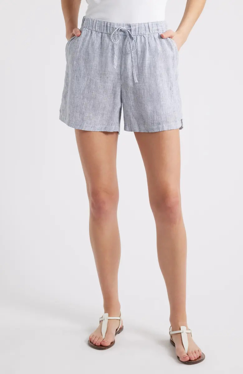 Caslon® Linen Drawstring Shorts | Nordstrom | Nordstrom