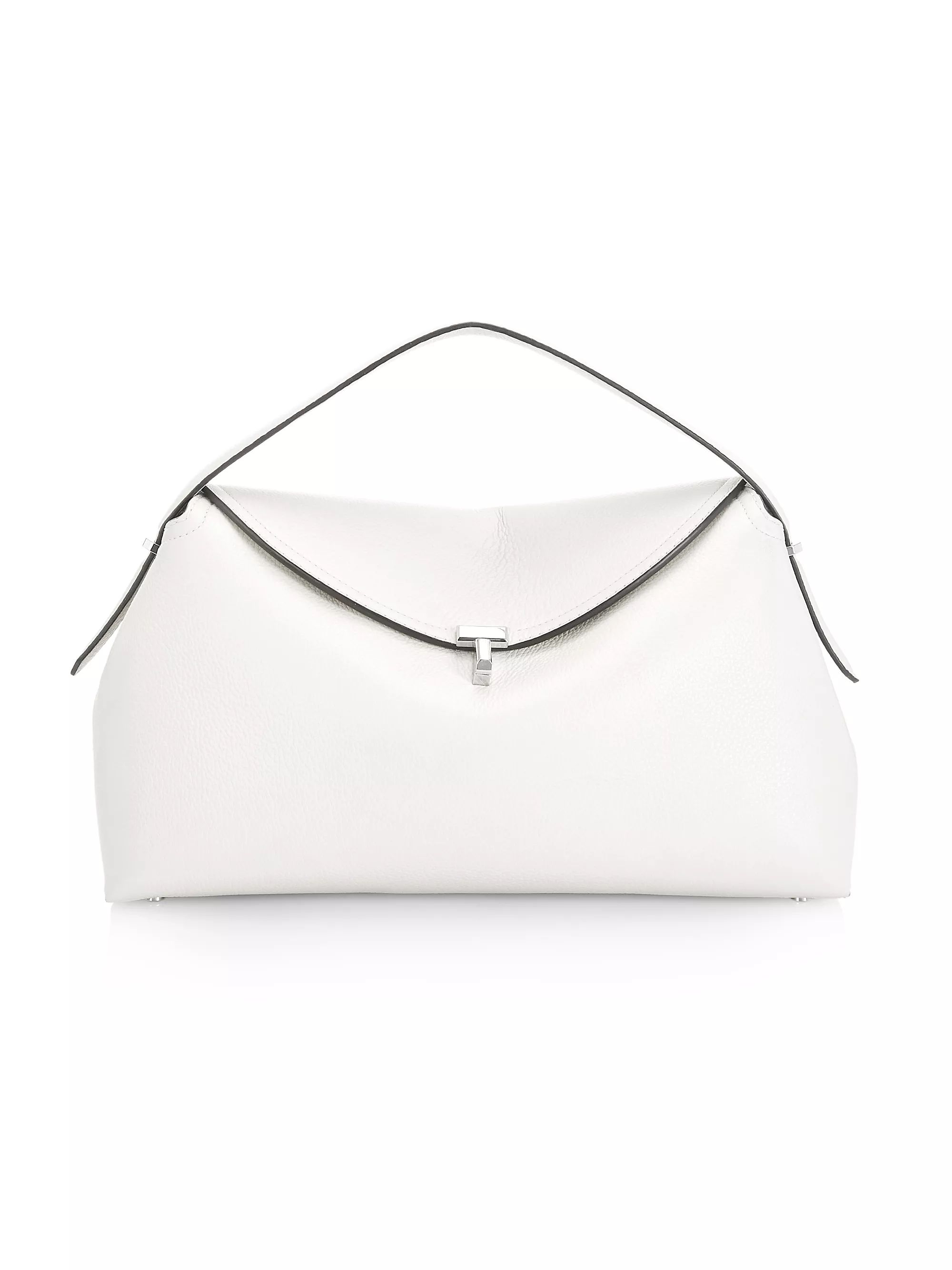 T-Lock Leather Top-Handle Bag | Saks Fifth Avenue
