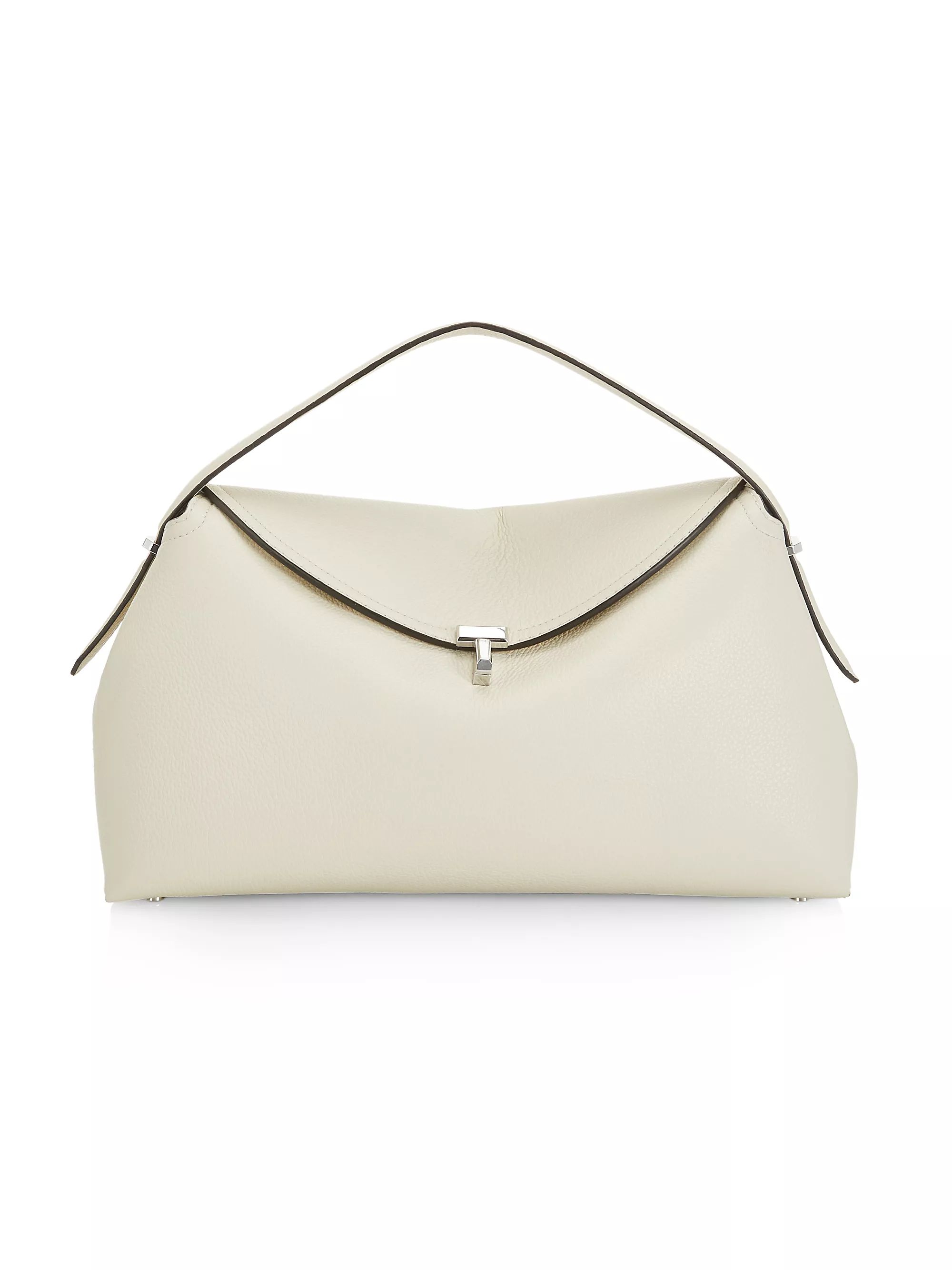 T-Lock Leather Top-Handle Bag | Saks Fifth Avenue