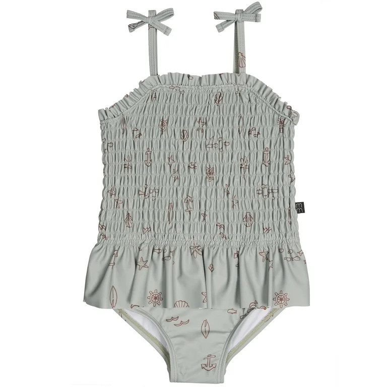 Modern Moments by Gerber Toddler Girl Smocked Swimsuit, Sizes 12M- 5T | Walmart (US)