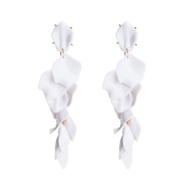 esafio Long Acrylic Rose Petal Drop Dangle Earrings Bohemian Resin Flower Statement Earrings for ... | Walmart (US)