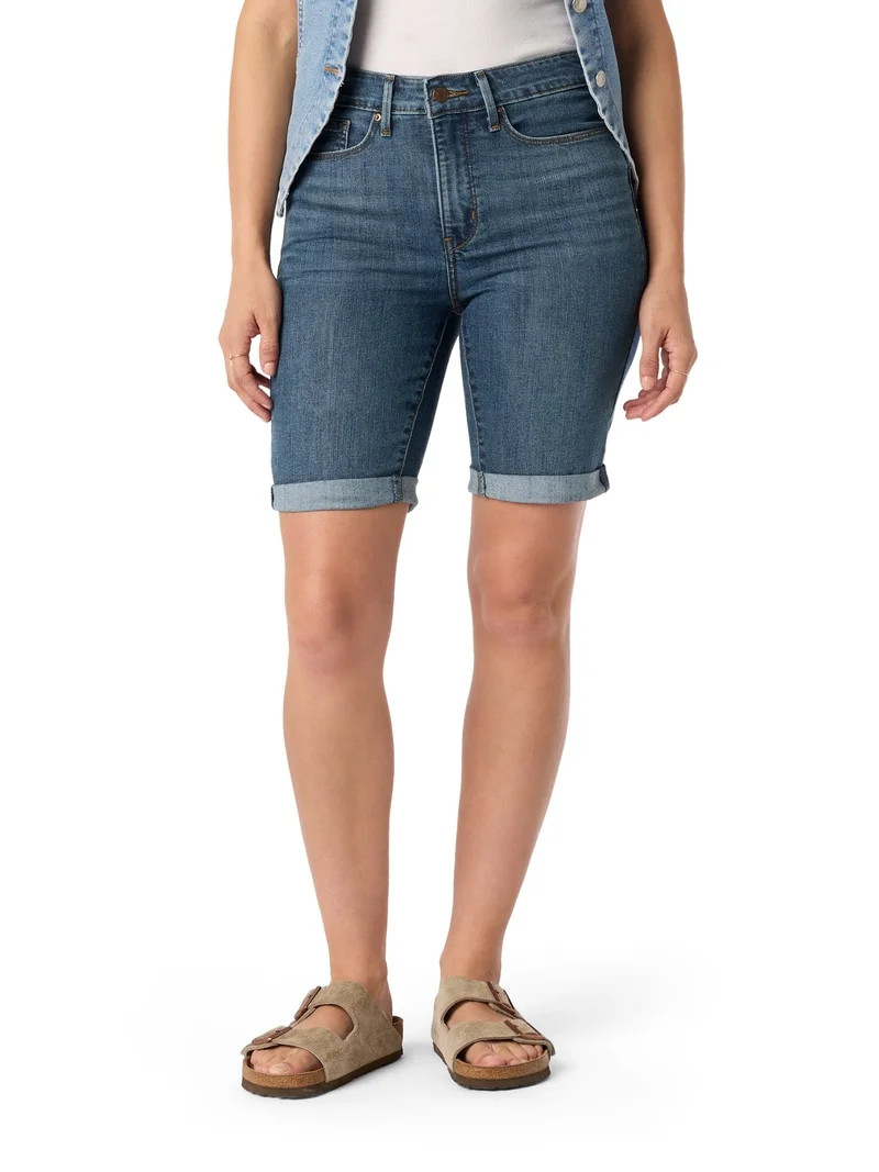 Levi Strauss Signature Women's and Women's Plus Bermuda Shorts, Sizes 0-16 | Walmart (US)