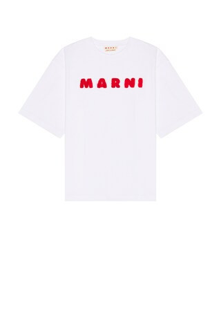 Marni T-Shirt in Lily White - White. Size 52 (also in 46, 48, 50). | FWRD 