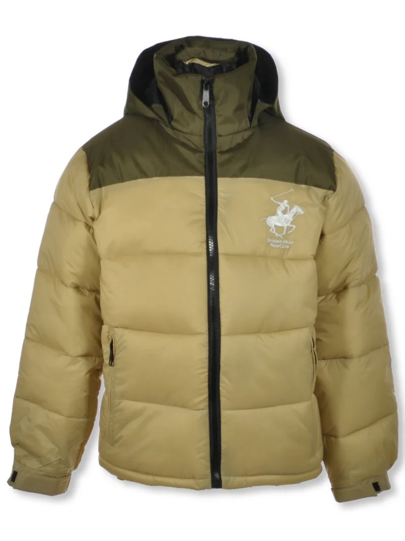 Beverly Hills Polo Club Puffer Jacket - khaki, 18 - 20 (Big Boys) | Walmart (US)