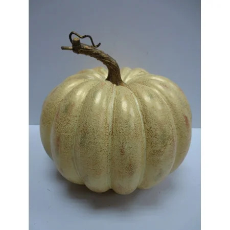 Way To Celebrate Harvest Gold Washed Pumpkin, Cream | Walmart (US)