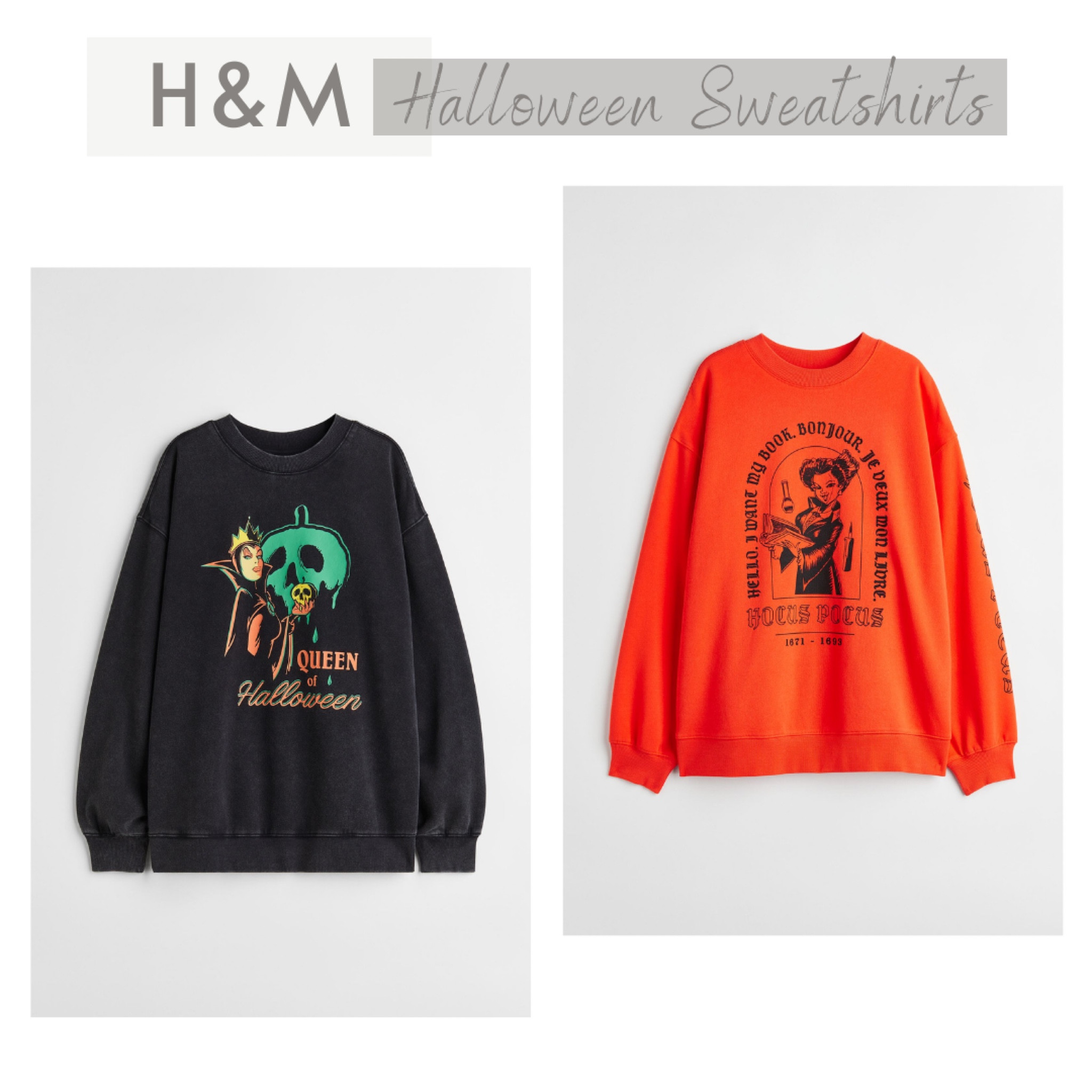 New Halloween Queen and Hocus Pocus sweatshirts🤩 and they’re currently 15% off! #hocuspocus #hocuspocussweatshirt

#LTKsalealert #LTKSeasonal #LTKFind