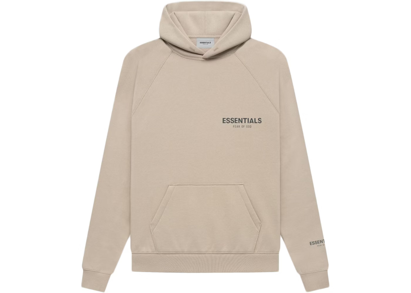 Fear of God Essentials Core Collection Pullover HoodieString/Tan | StockX