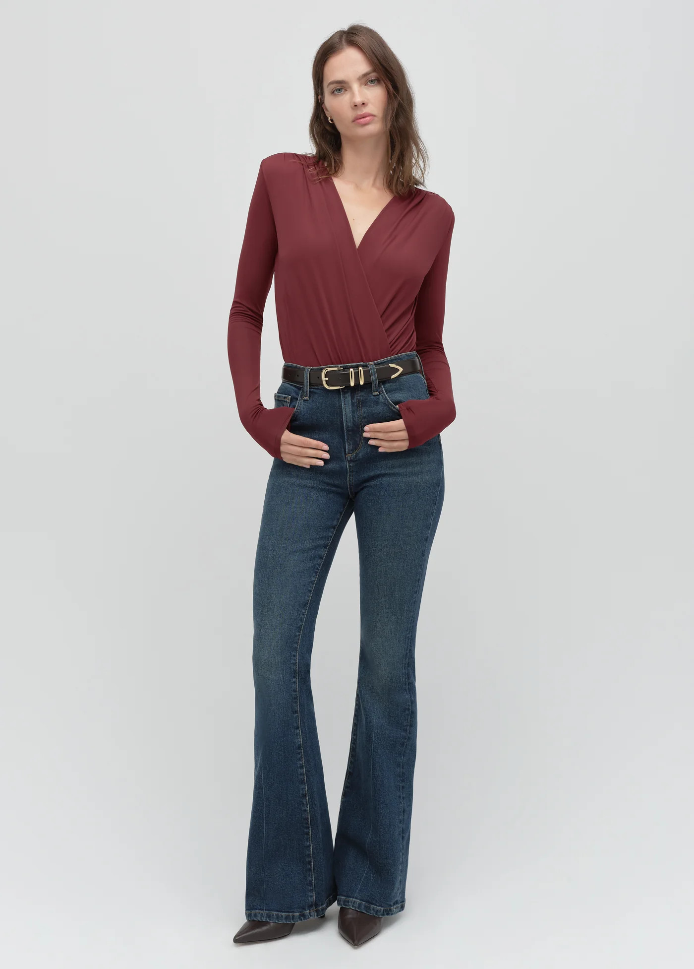 THE VALENTINA SUPER HIGH RISE FLARE | Favorite Daughter