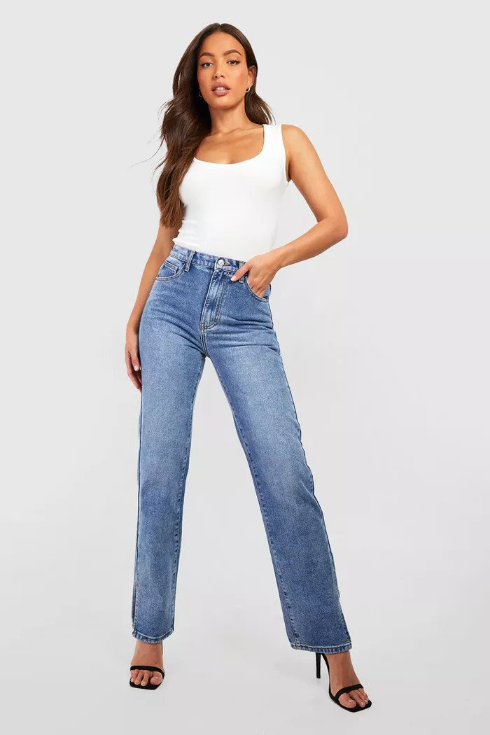 Tall Premium Slinky Scoop Tank Top | Boohoo.com (US & CA)