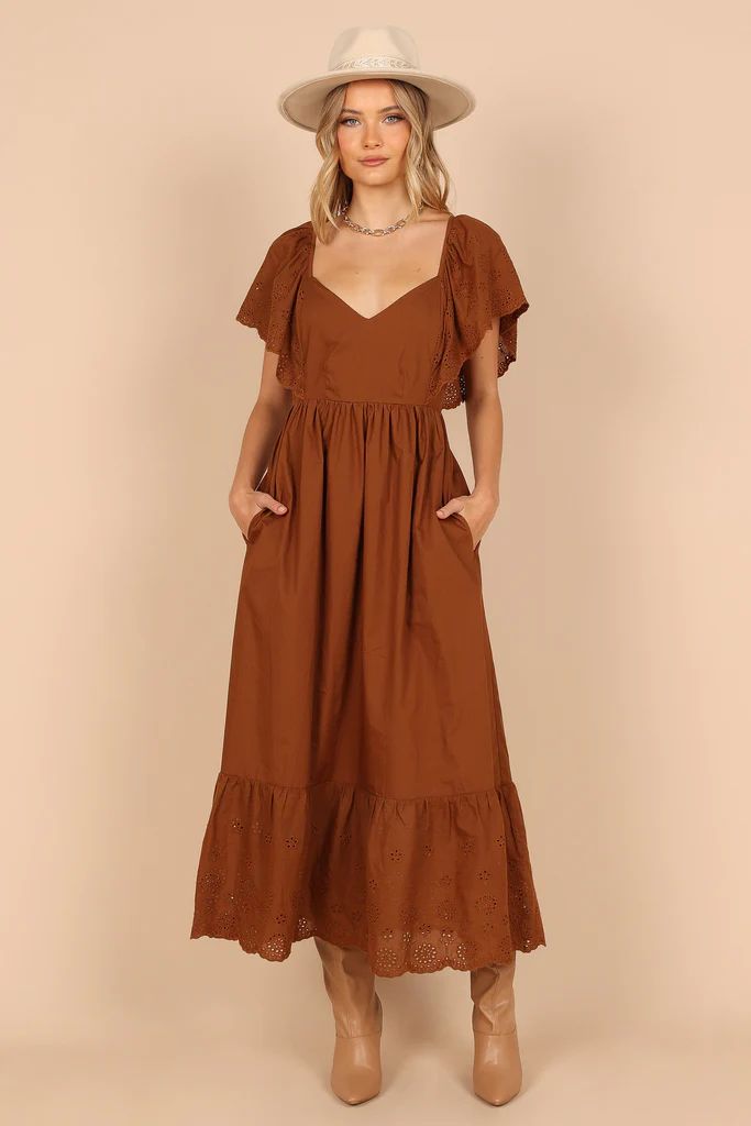 Jacinda Maxi Dress - Chocolate | Petal & Pup (US)