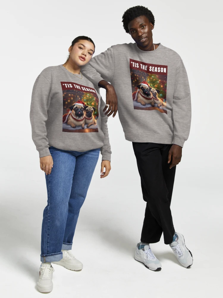 Christmas Pugs - ‘Tis the Season Pullover Sweatshirt | Redbubble (US)
