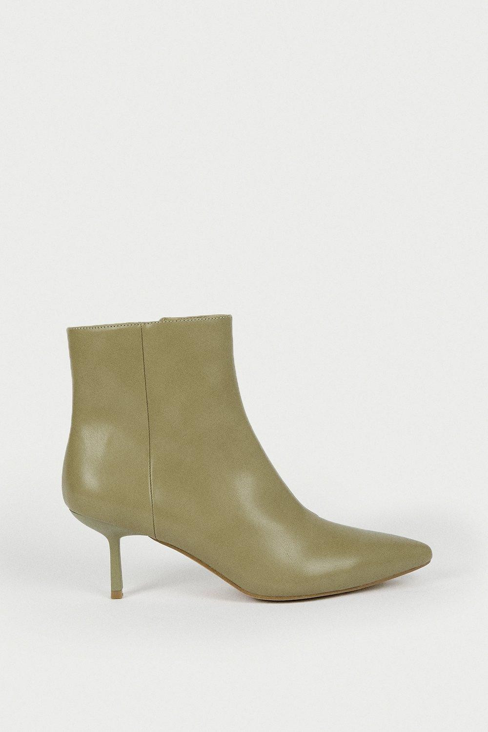 Minimalist Stiletto Low Heel Ankle Boot | Warehouse UK & IE