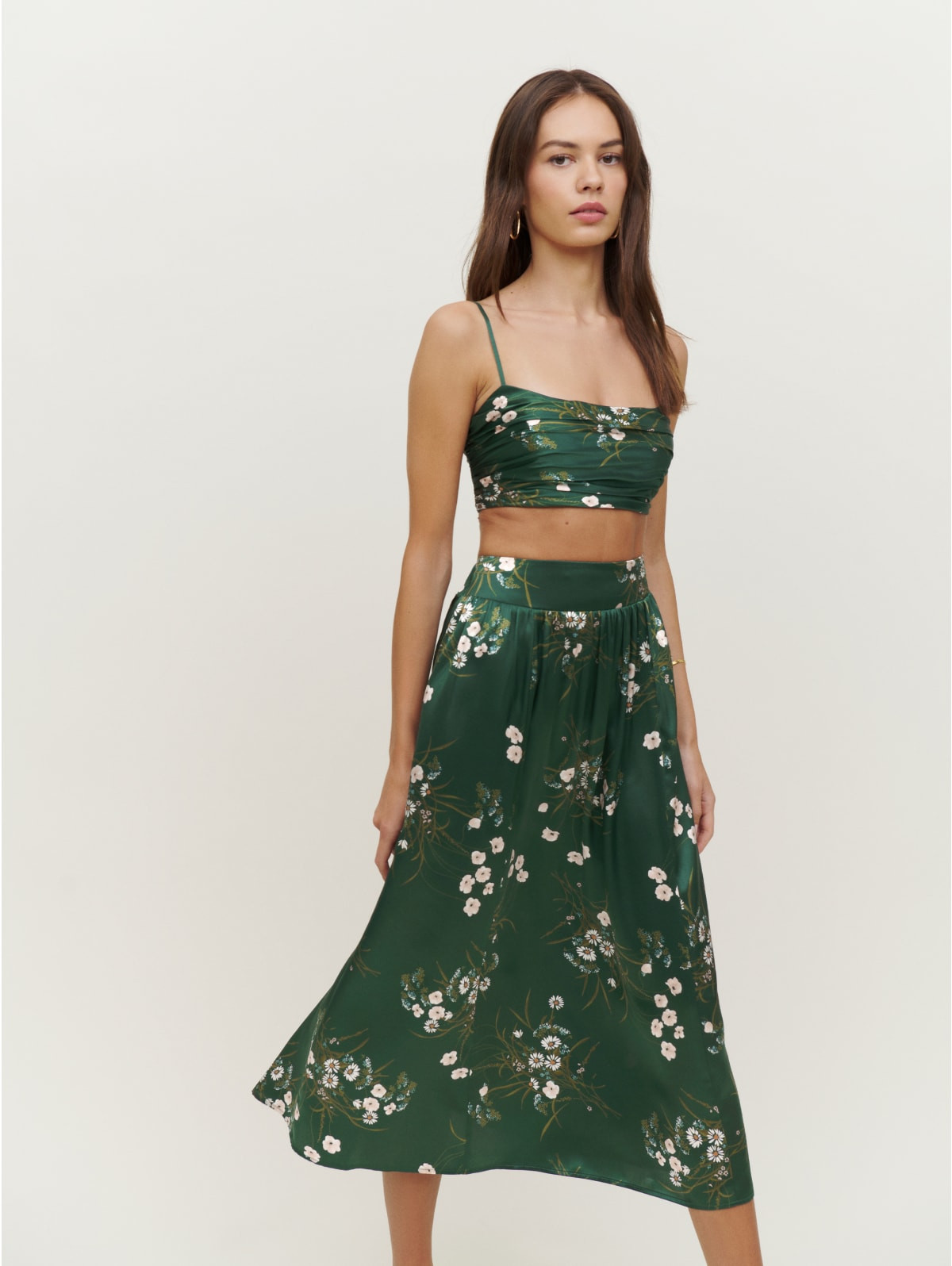 Carrie Silk Two Piece | Reformation (Global)