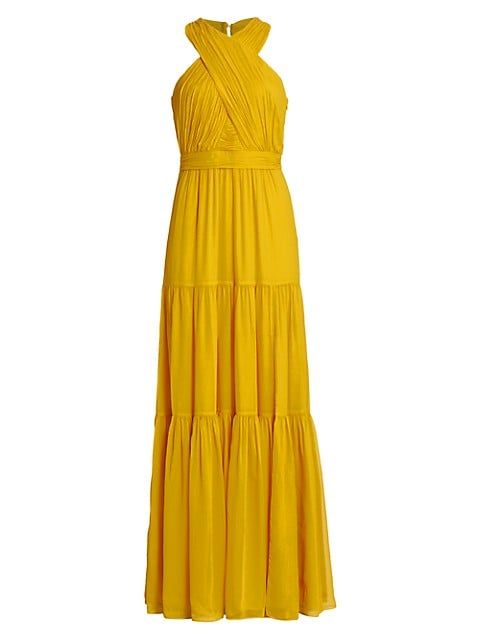 Florencia Silk Tiered Gown | Saks Fifth Avenue