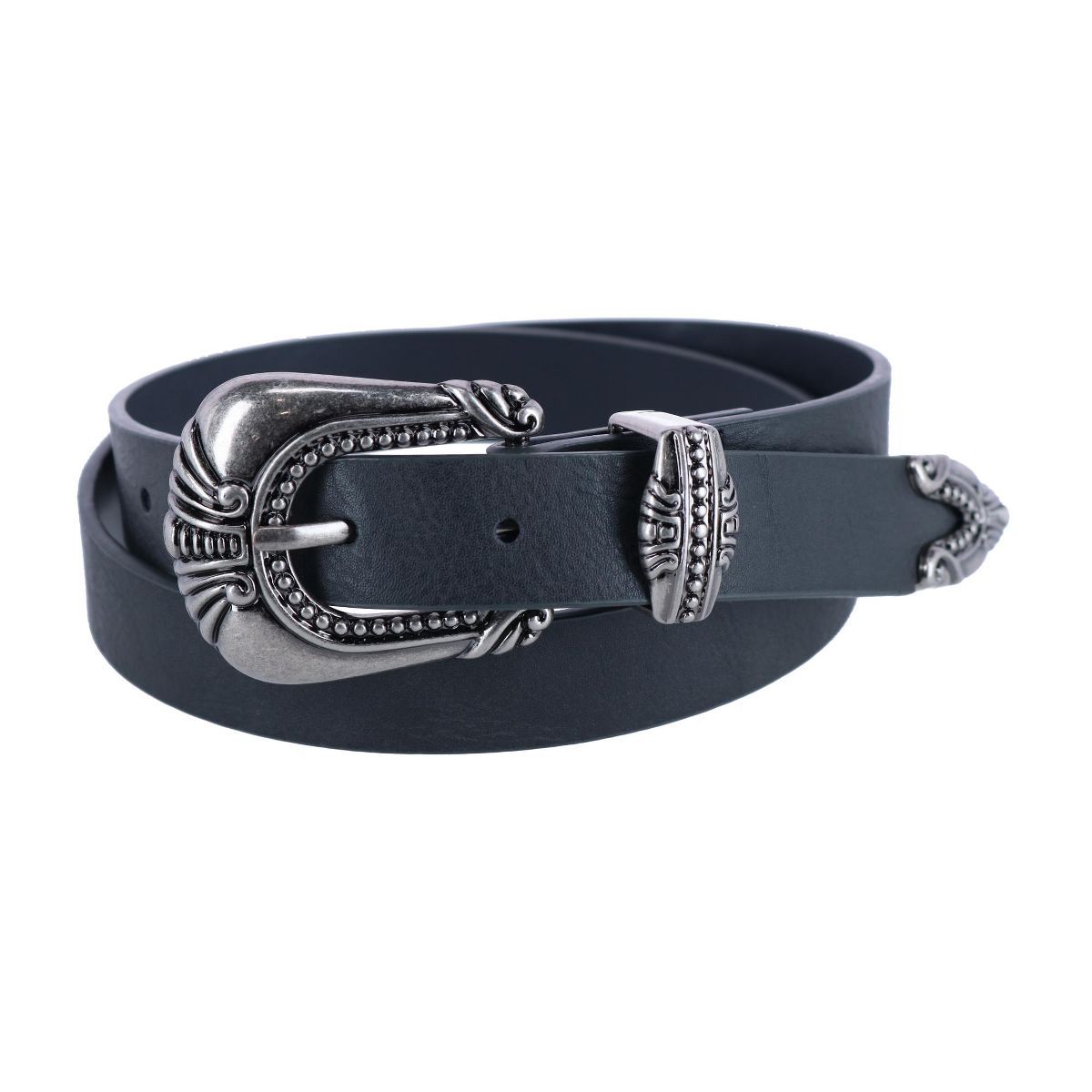 CTM Women's 3 Piece Skinny Western Belt | Target