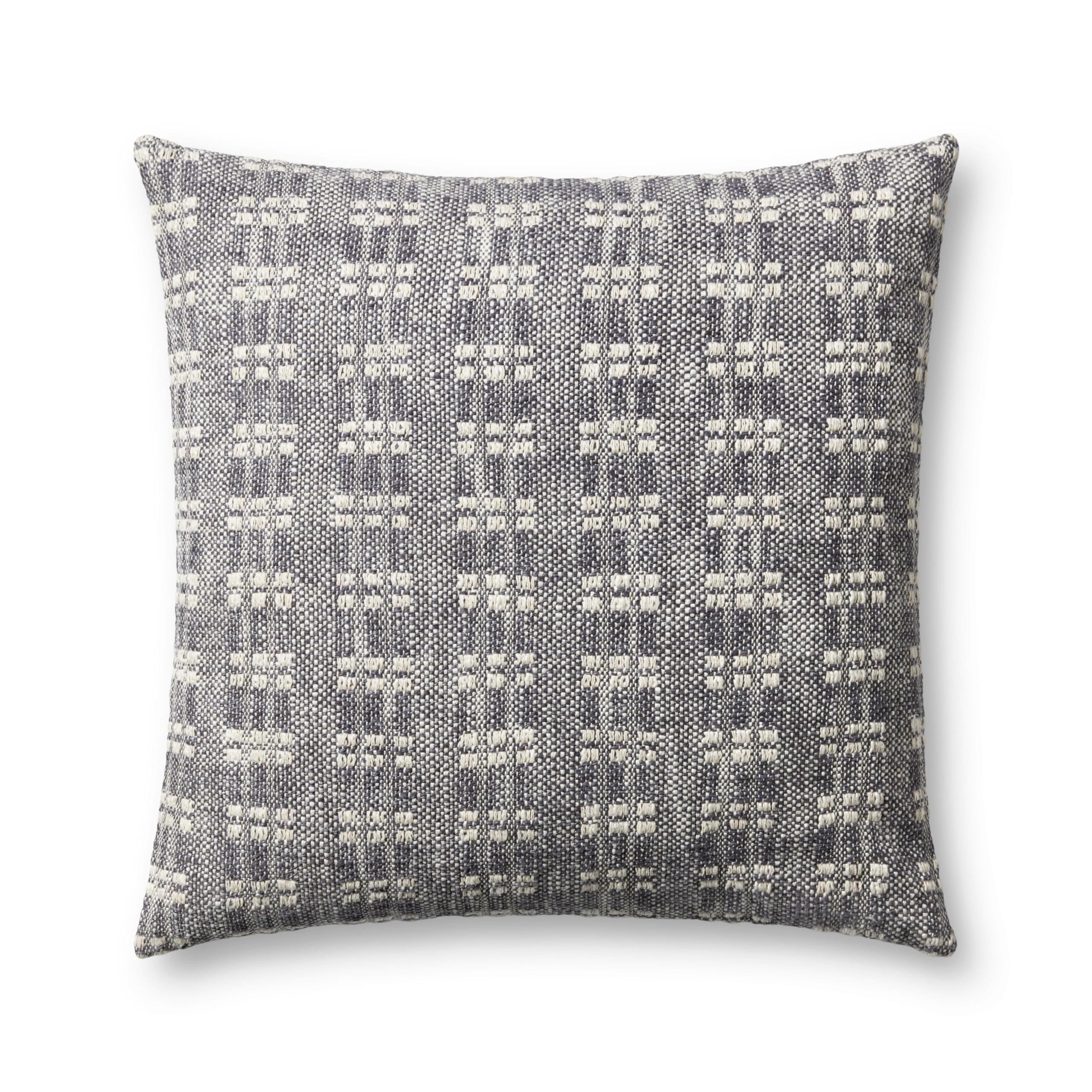Loloi Magnolia Home by Joanna Gaines Bryn Collection PMH0062 Navy 22'' x 22'' Cover w/Down Pillow | Amazon (US)