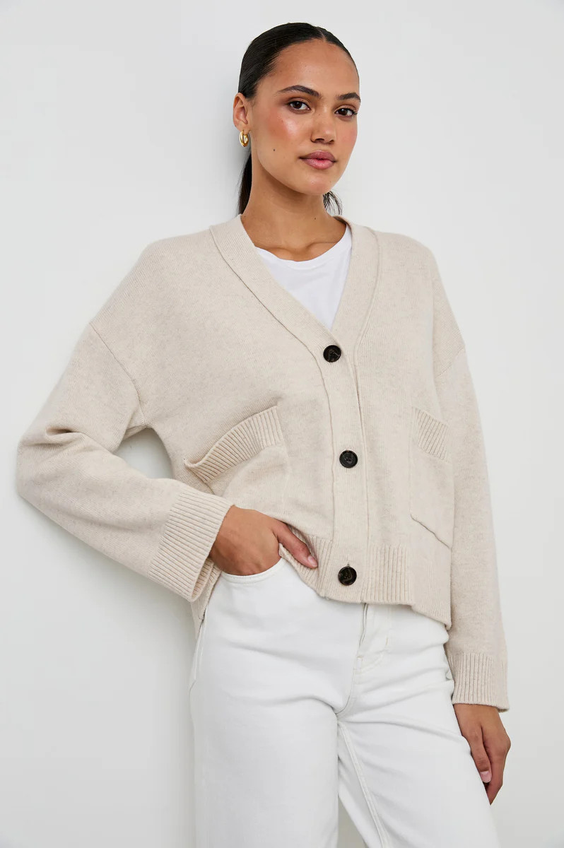 LINDI CARDIGAN - OATMEAL | Rails UK