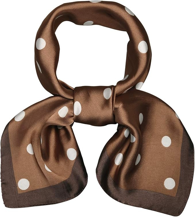SOJOS Vintage Bandanas Square Polka Dot Scarfs for Women 27'' x 27'' Silk Like Scarf Neckerchief ... | Amazon (US)