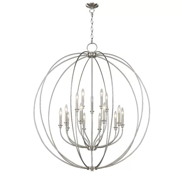 Naomie 15-Light Candle Style Globe Chandelier | Wayfair North America