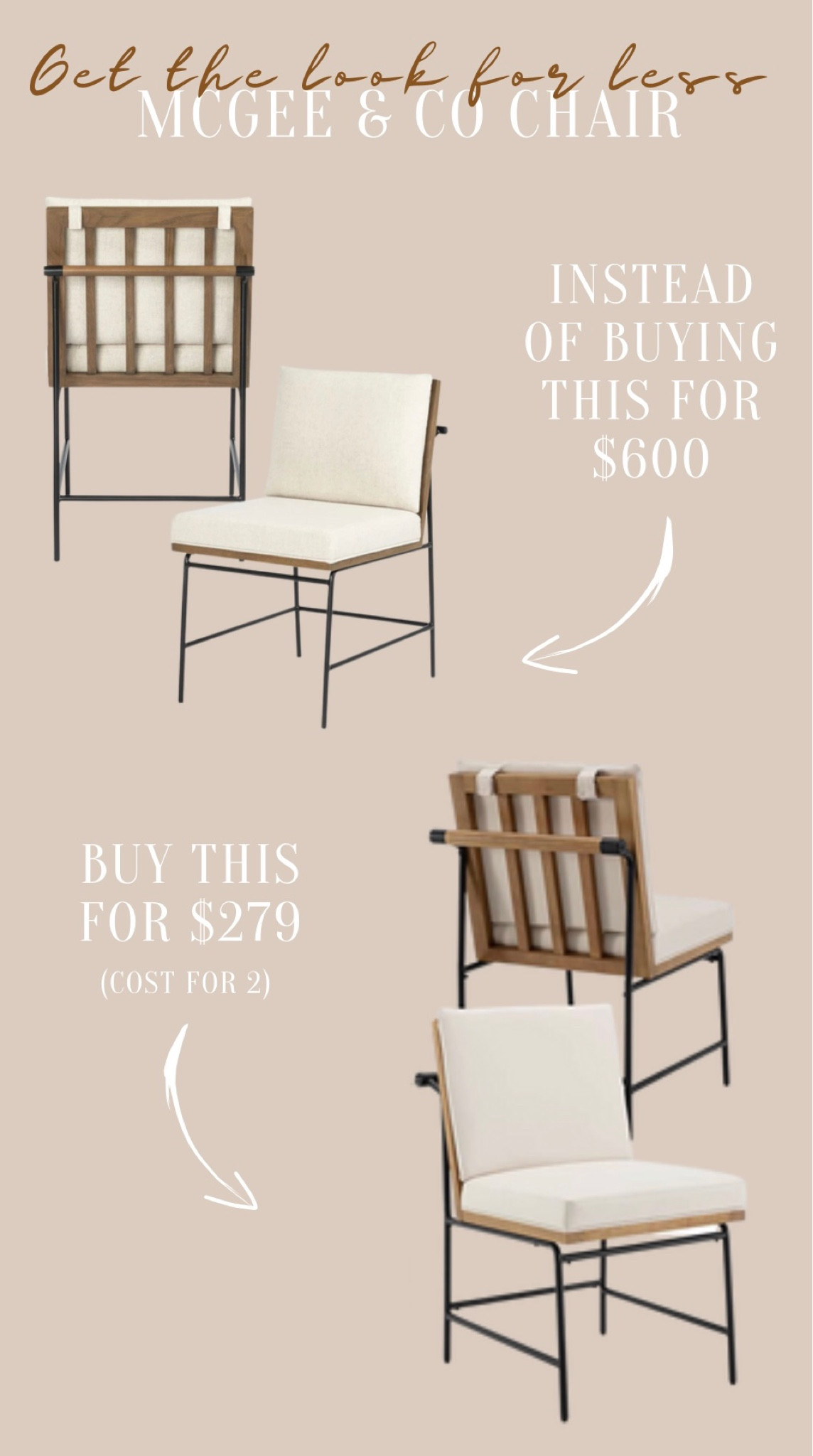 Designer lookalike - can you believe you can get a pair of 4 of the lookalike for almost the amount 1 would cost of the designer version? & I mean come on this dupe is too good!

Linked both below so you can compare yourselves 💕

#LTKhome #LTKstyletip #LTKsalealert