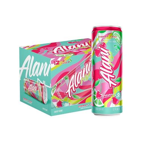 Alani Nu CHERRY TWIST Sugar Free, Low Calorie Energy Drinks, 200mg Caffeine, Biotin B Vitamins, Zero Sugar, 15 Calories, 12 Fl Oz Cans, 12 Pack | Amazon (US)