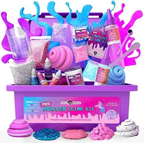 Amazon.com: Original Stationery Mini Unicorn Slime Kit for Girls - Kids Can Make Unicorn Sparkle,... | Amazon (US)