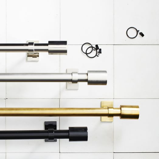 Oversized Adjustable Metal Rod | West Elm (US)