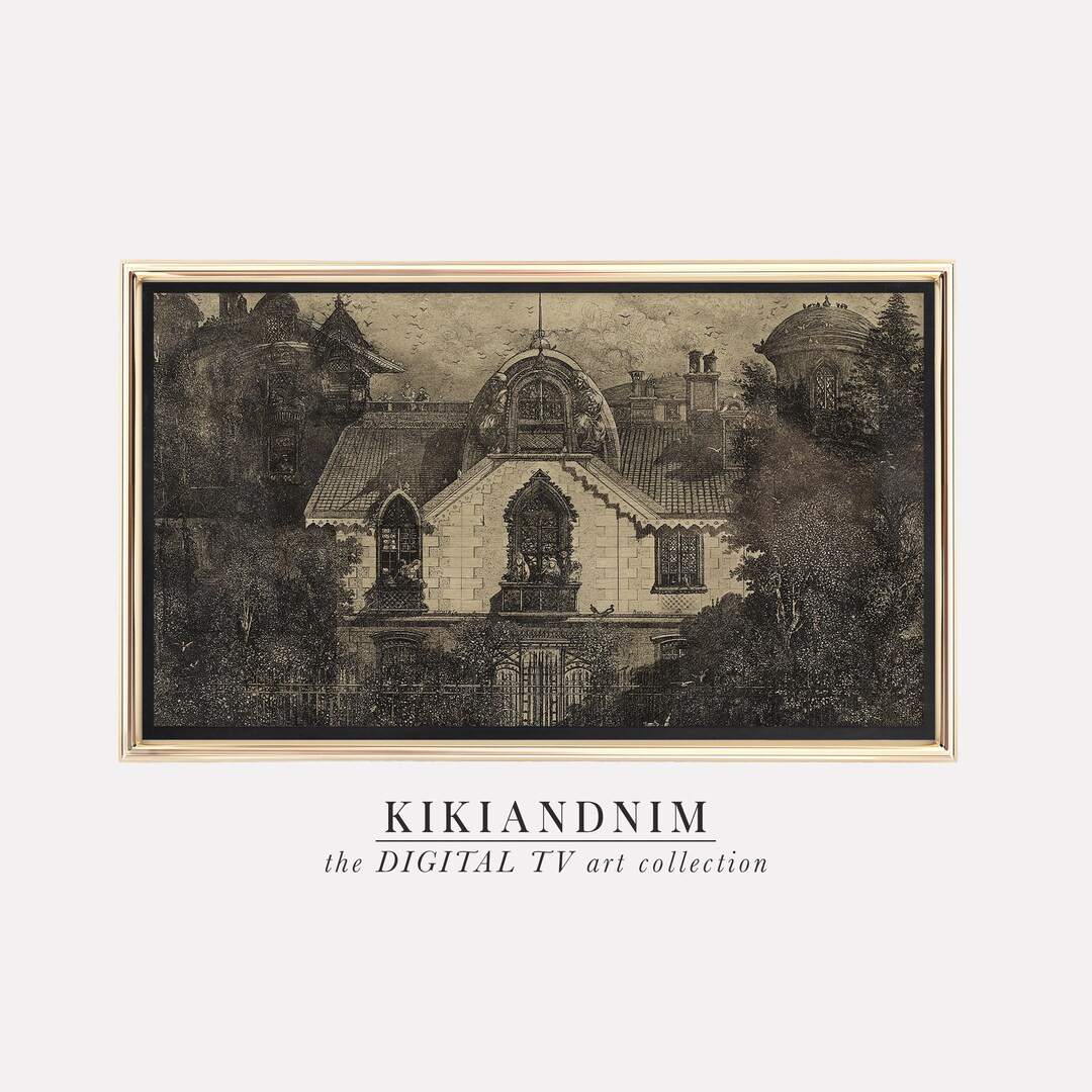 Halloween Frame Tv Art Spooky Art for Frame Tv Haunted House Samsung Frame Tv Art the Frame Tv Ar... | Etsy (US)