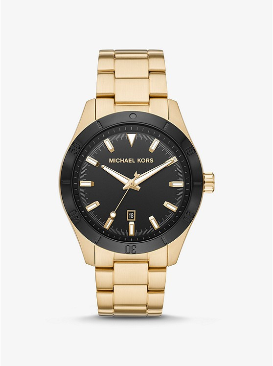 Oversized Layton Gold-Tone Watch | Michael Kors US