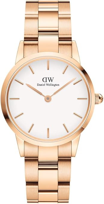 Daniel Wellington Iconic Link Watch, Rose Gold or Silver Link Bracelet | Amazon (US)