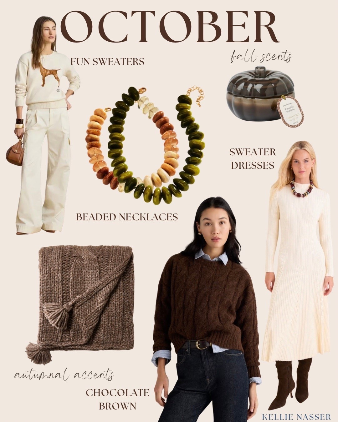 October outfit ideas 
@Tuckernuck sweater dresses 
@Anthropologie beaded necklaces 
@target home decor and 
Amazing cozy dog sweaters