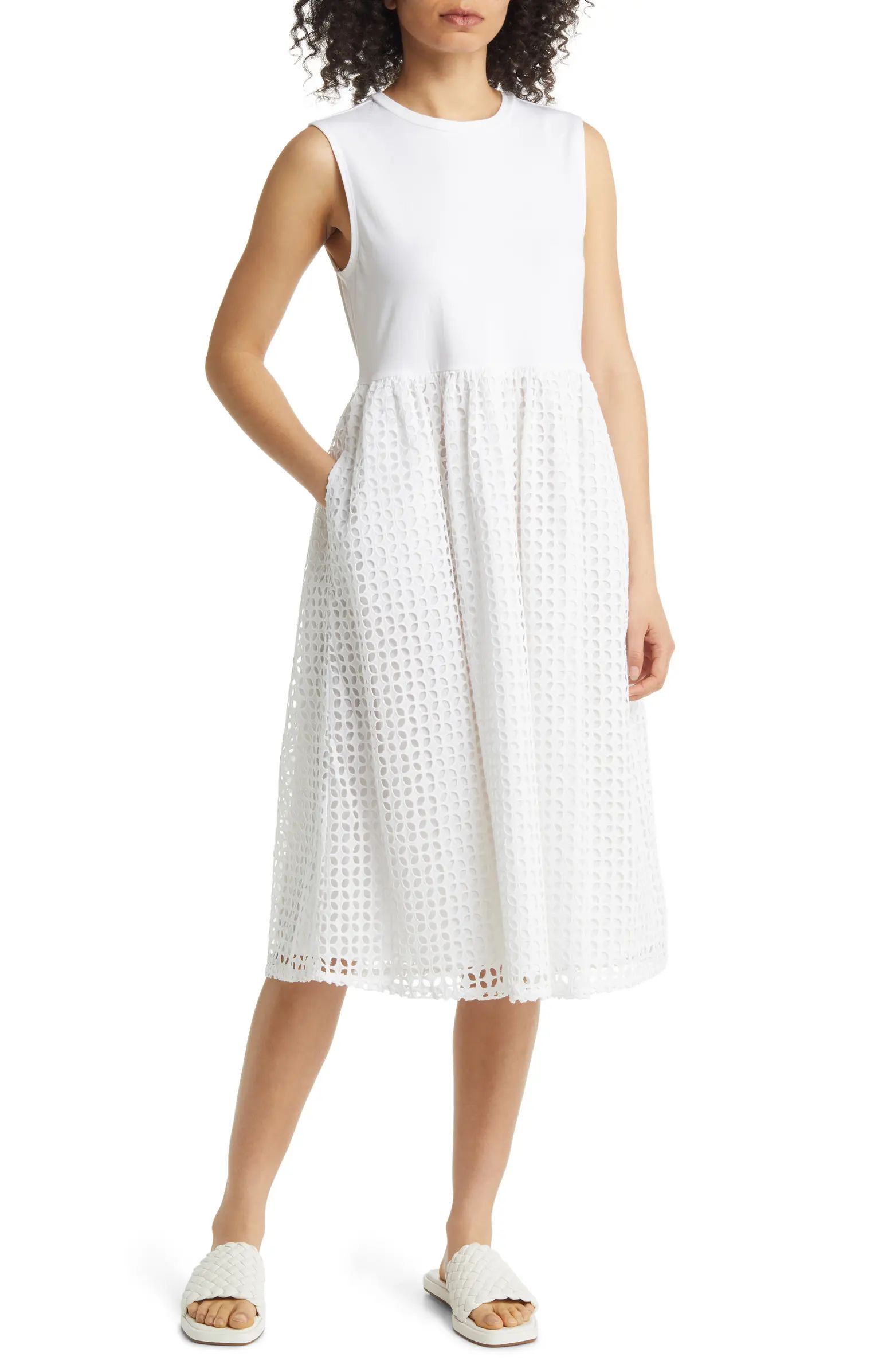 Schiffly Mixed Media Dress | Nordstrom