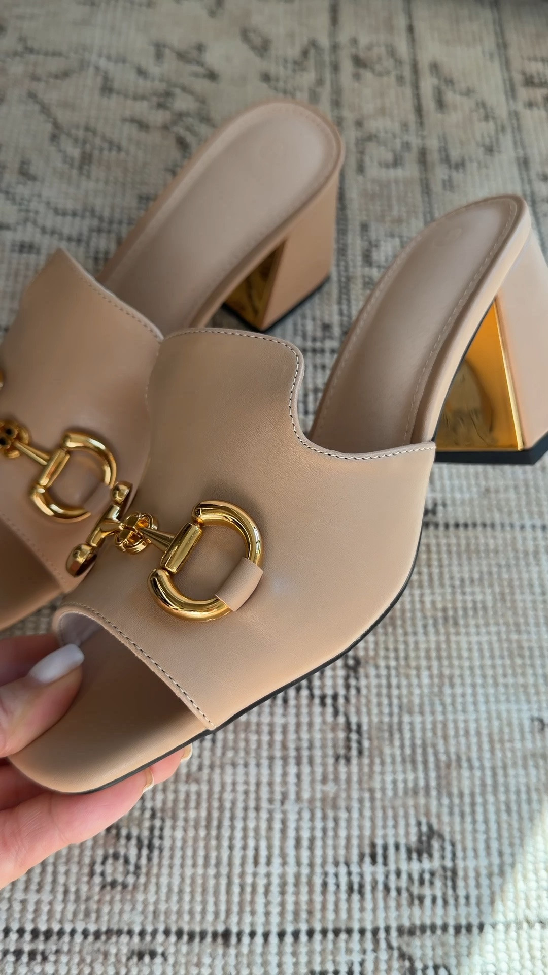 Ok, these dupes are good! Literally cannot tell the difference.  My only complaint is the buckle jingles to make sound when you walk.  Other than that, very impressive!

#LTKOver40 #LTKWorkwear #LTKootd