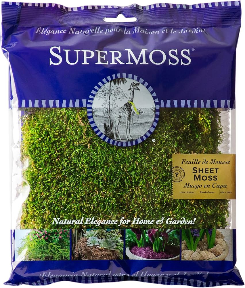 SuperMoss (21511) Sheet Moss – Flat Moss for Plants, Terrariums, Wedding Decor & Crafts | Safe,... | Amazon (US)