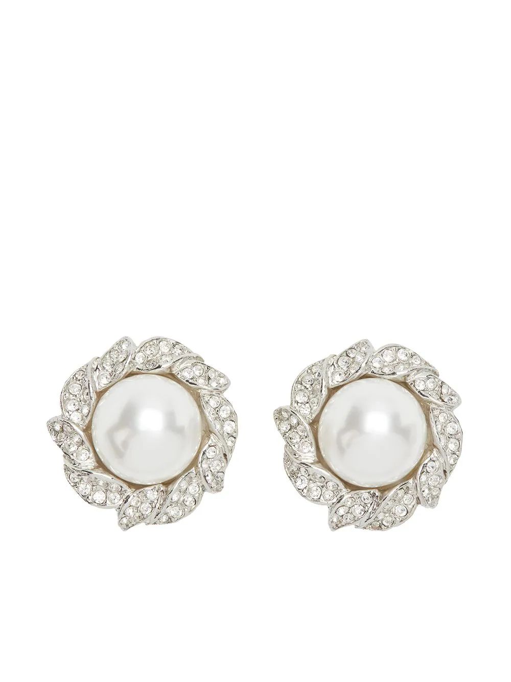 pearl-embellished stud earrings | Farfetch Global