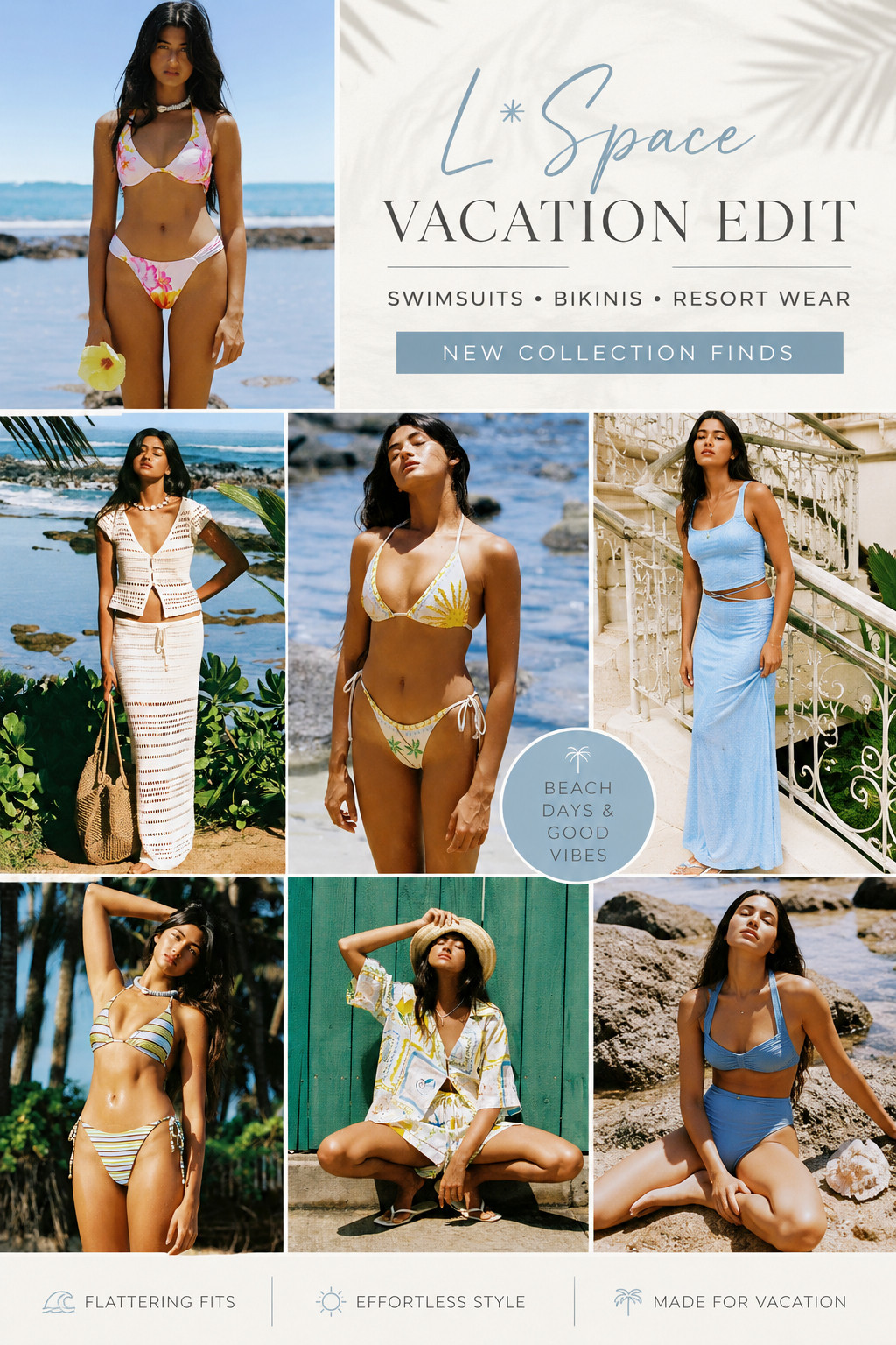If your vacation wardrobe isn’t giving THIS… you need this LSPACE drop ASAP 😍🌊 the bikinis? flattering. the swimsuits? chef’s kiss. the resort wear? literally made for your next tropical escape ✈️✨ obsessed with how easy these pieces are to mix, match, and wear from beach to brunch

#lspacefinds #vacationedit #swimstyle #bikinifinds #resortwearstyle #beachvibes #summerlooks #traveloutfits #vacationready #ootdfashion #trendystyle #beachdayoutfit #pooloutfit #islandvibes #ltklooks #ltkcreator #fashionreels #stylegoals #summerfits #newdrops #resortcollection #vacayfits #influencerstyle 

 #LTKSeasonal #LTKSwim #LTKTravel