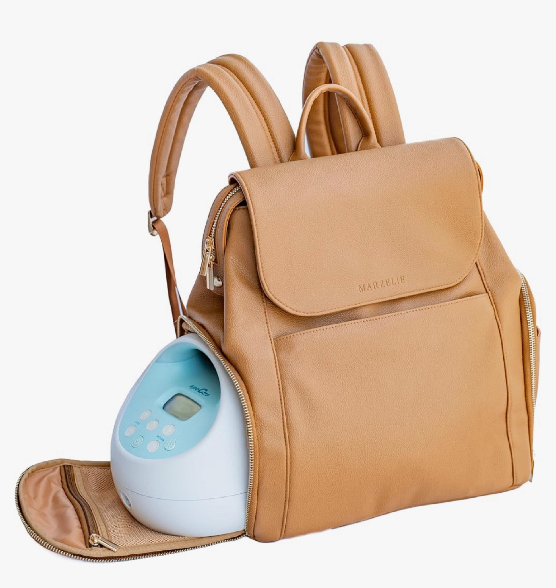 Vegan leather breast pump backpack from Marzelle

Vegan Leather Breast Pump Bag | Compatible with Spectra S1 S2 | Pump Bag with cooler | Pumping bags for work | Wearable breast pump bag | Multipurpose Breast pump backpack | newborn travel | baby travel 

#LTKKids #LTKBaby #LTKTravel