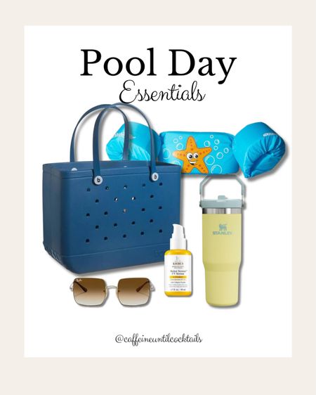 Pool day essentials! A few must have items for me and my little! Puddle jumper, life vest, Stanley cup, sunglasses, sunscreen, beach bag, pool bag


#LTKSeasonal #LTKFamily #LTKSwim