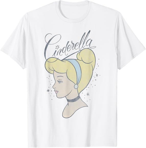 Disney Cinderella 70th Anniversary Princess Profile T-Shirt | Amazon (US)