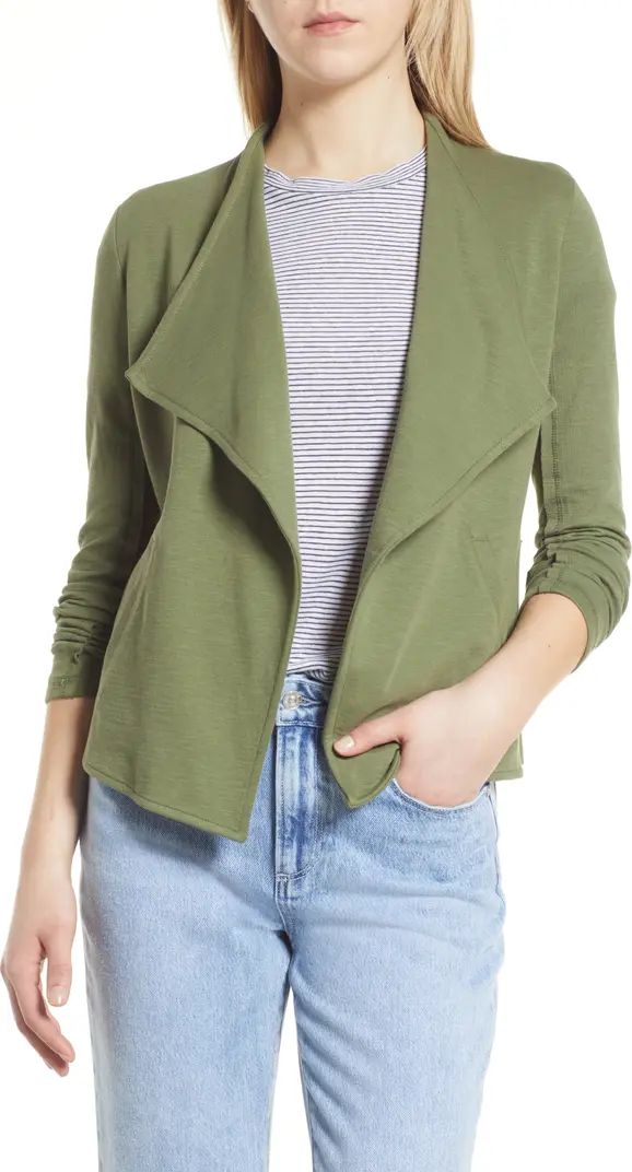 Caslon® Drape Collar Knit Blazer | Nordstromrack | Nordstrom Rack