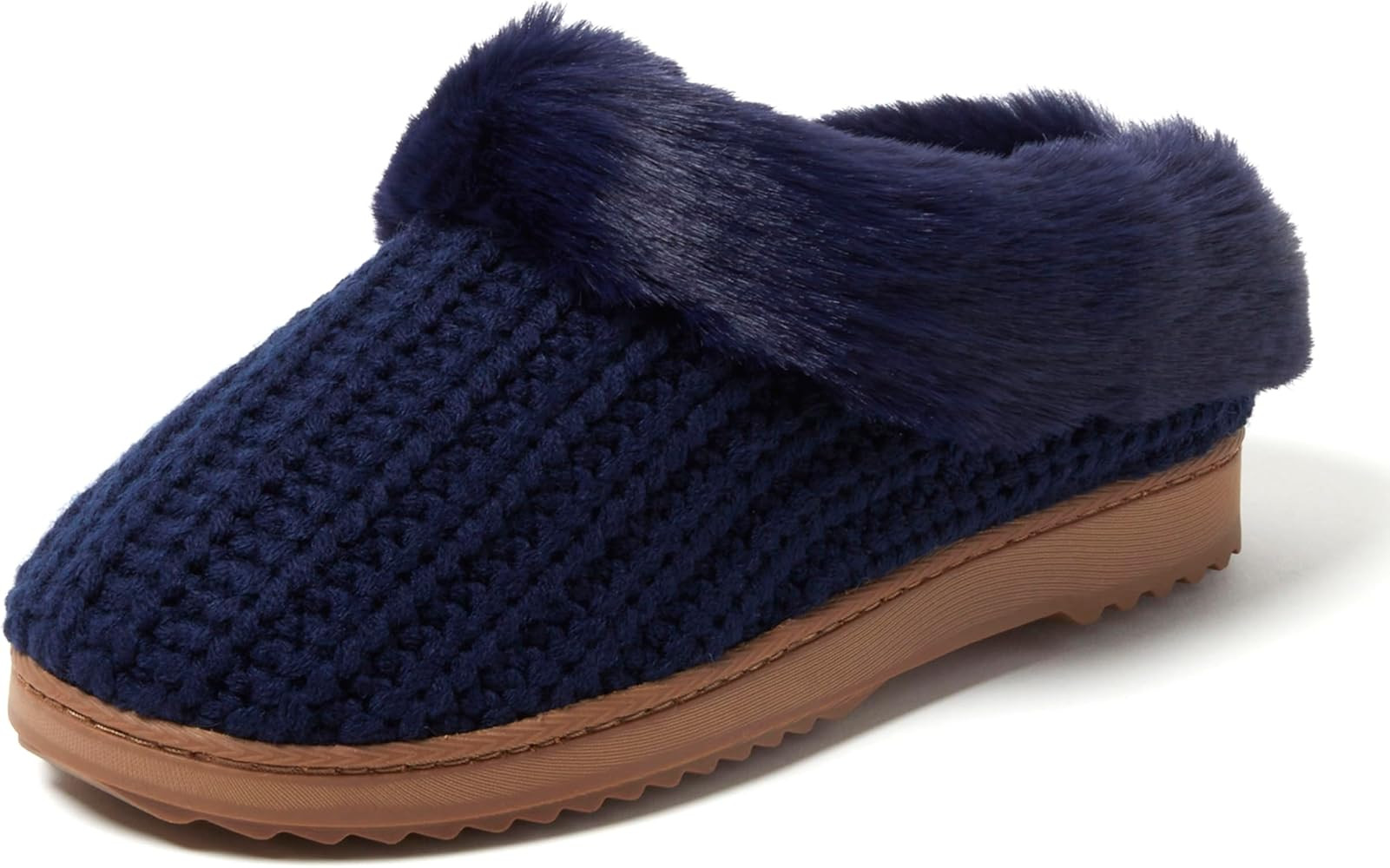 Dearfoams Gifts for Women, Mom, Sister, Wife - Fuzzy Fluffy Memory Foam Slipper - Hannah Knit Clo... | Amazon (US)