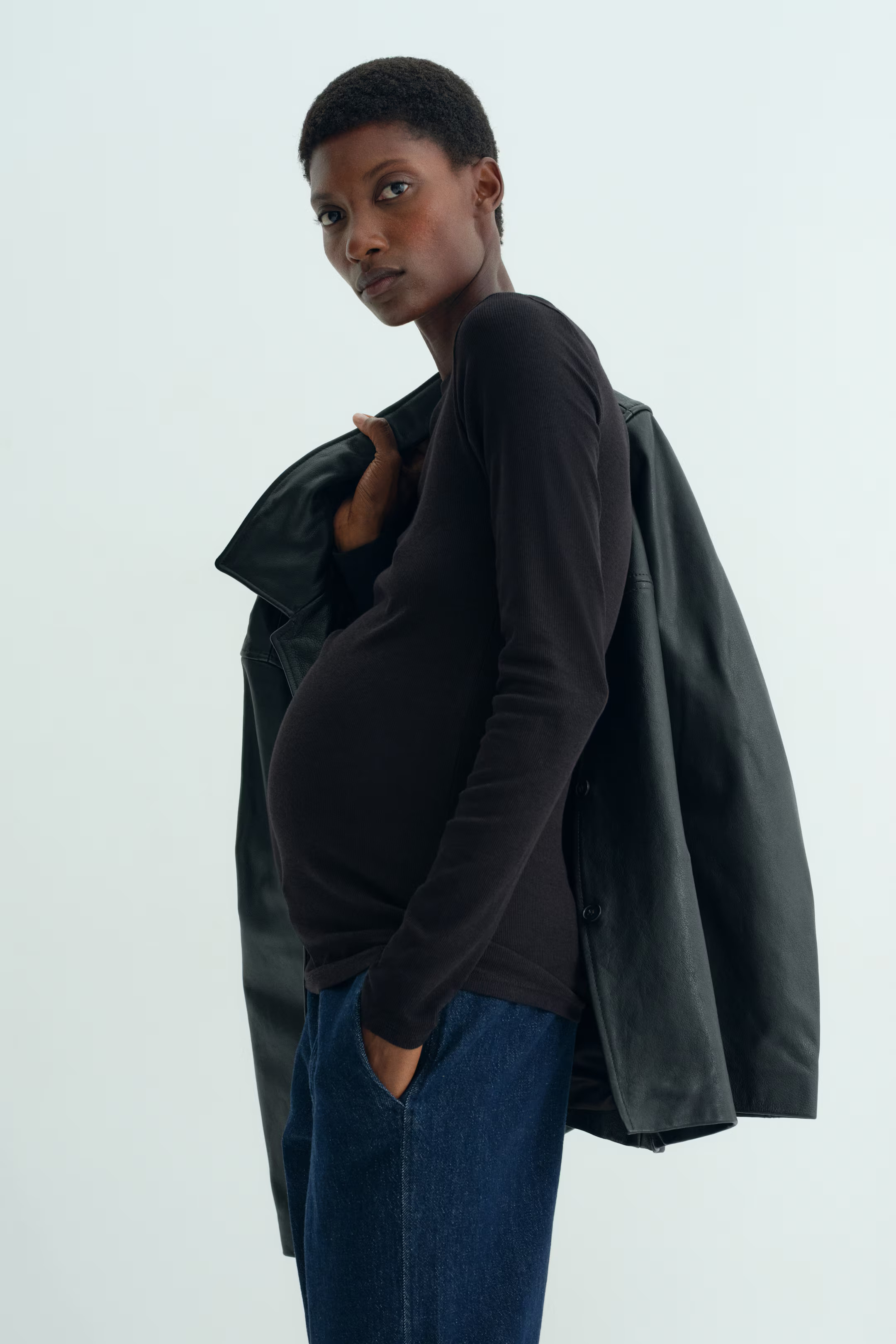 MAMA Ribbed Jersey Top | H&M (US + CA)