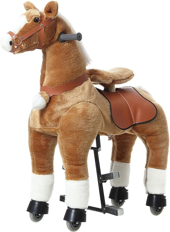 JoJoPooNy Ride on Horse Toy, Kids Ride on Toy for 6-14 Years Old, Premium Riding Horse Plush Anim... | Amazon (US)