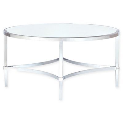 Madison Park Signature Triton Round Coffee Table in Silver | Bed Bath & Beyond