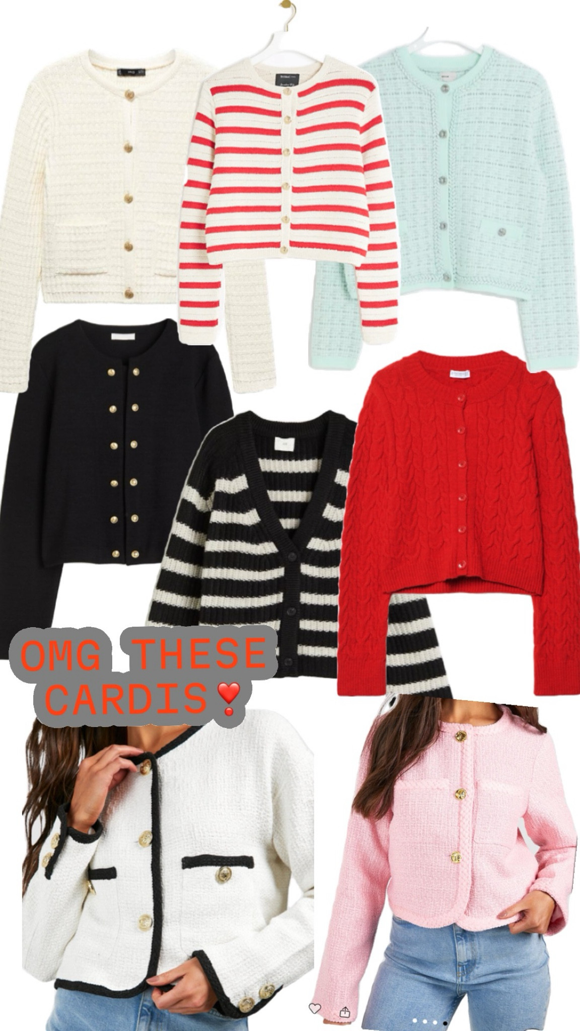 CARDIGANS YOU NEED IN YOUR WARDROBE 🆘 




#cardigans #stradivarius #mango #h&m #workwear #styleedit #Styleupdate #personalshopper #whattowear #howtowear #knitwear  


•cardigan • cardigans •knitwear •workwear •office wear •office style • layering •mango •H&M • Stradivarius #river island •style tips • fashion tips • capsule wardrobe 

#LTKeurope #LTKstyletip #LTKSeasonal