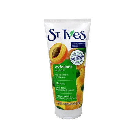 St. Ives Apricot Exfoliant Face Scrub for Balanced to Oily Skin Deep Exfoliation with 100% Natural Exfoliants 6 oz | Walmart (US)