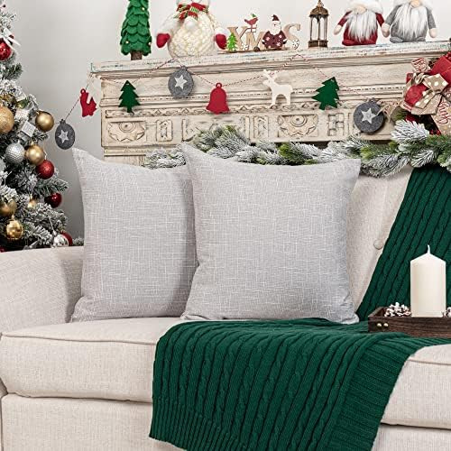 Kevin Textile Decorative Lined Linen Cushion Cover Throw Pillow Case for Bedroom, 24"x24"(61x61cm... | Amazon (US)