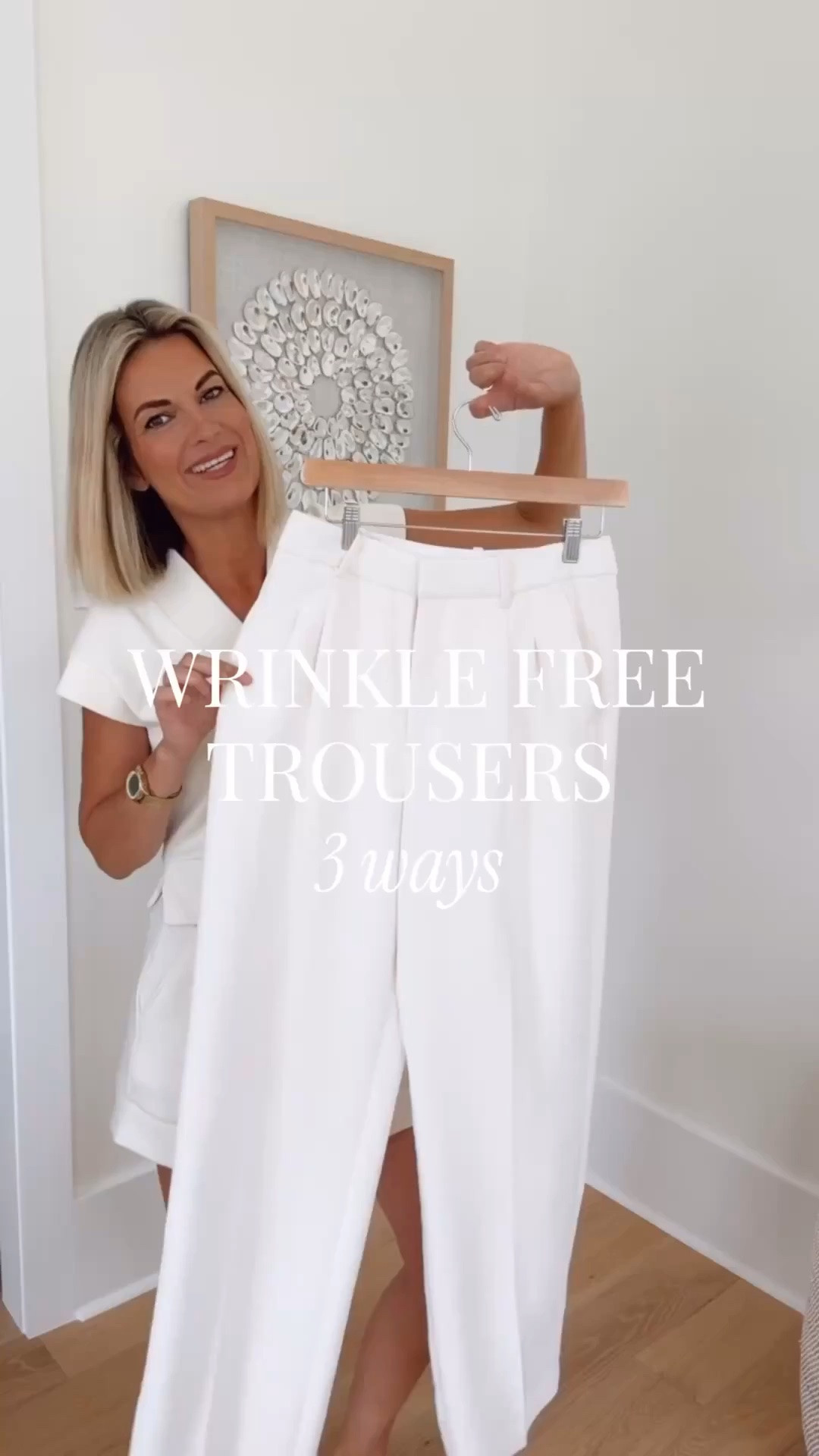 The viral wrinkle resistant travel pants have a trouser sister and they’re on a small sale. Size up one. They run snug in the waist. I am 5’11” wearing the tall inseam.

#LTKOver40 #LTKTall #LTKgrwm
